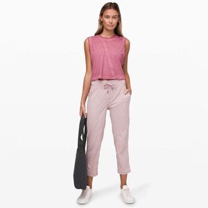 NWOT Lululemon dance studio cropped 25” smoky blush light pink